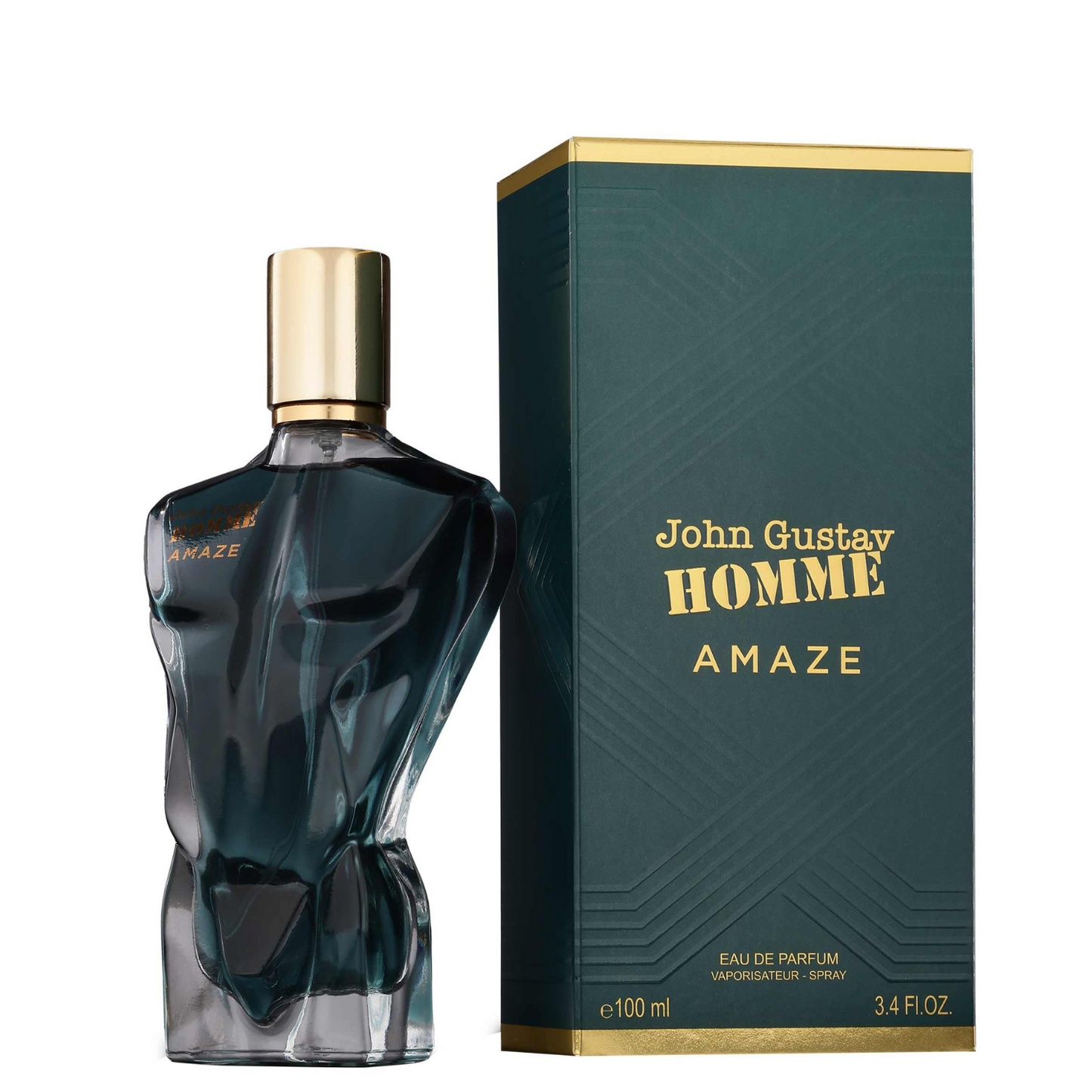 בושם לגבר John Gustav Homme Amaze מבית Fragrance World | או דה פורפיום E.D.P | מ"ל 100 | בהשראת הבושם Jean Paul Gaultier. של Le Beau | תואם ל לה ביאו של ז'אן פול גוטייה
