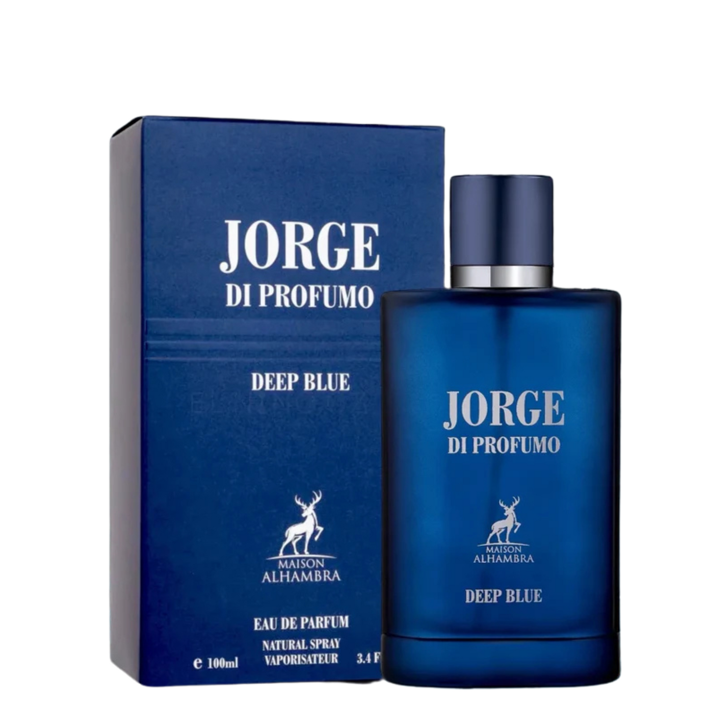בושם לגבר Jorge Di Profumo Deep Blue מבית Maison Alhambra | או דה פורפיום E.D.P | מ"ל 100 | בהשראת הבושם Acqua di Giò Profondo של Giorgio Armani | תואם ל אקווה די ג'יו פרופומו של ארמני