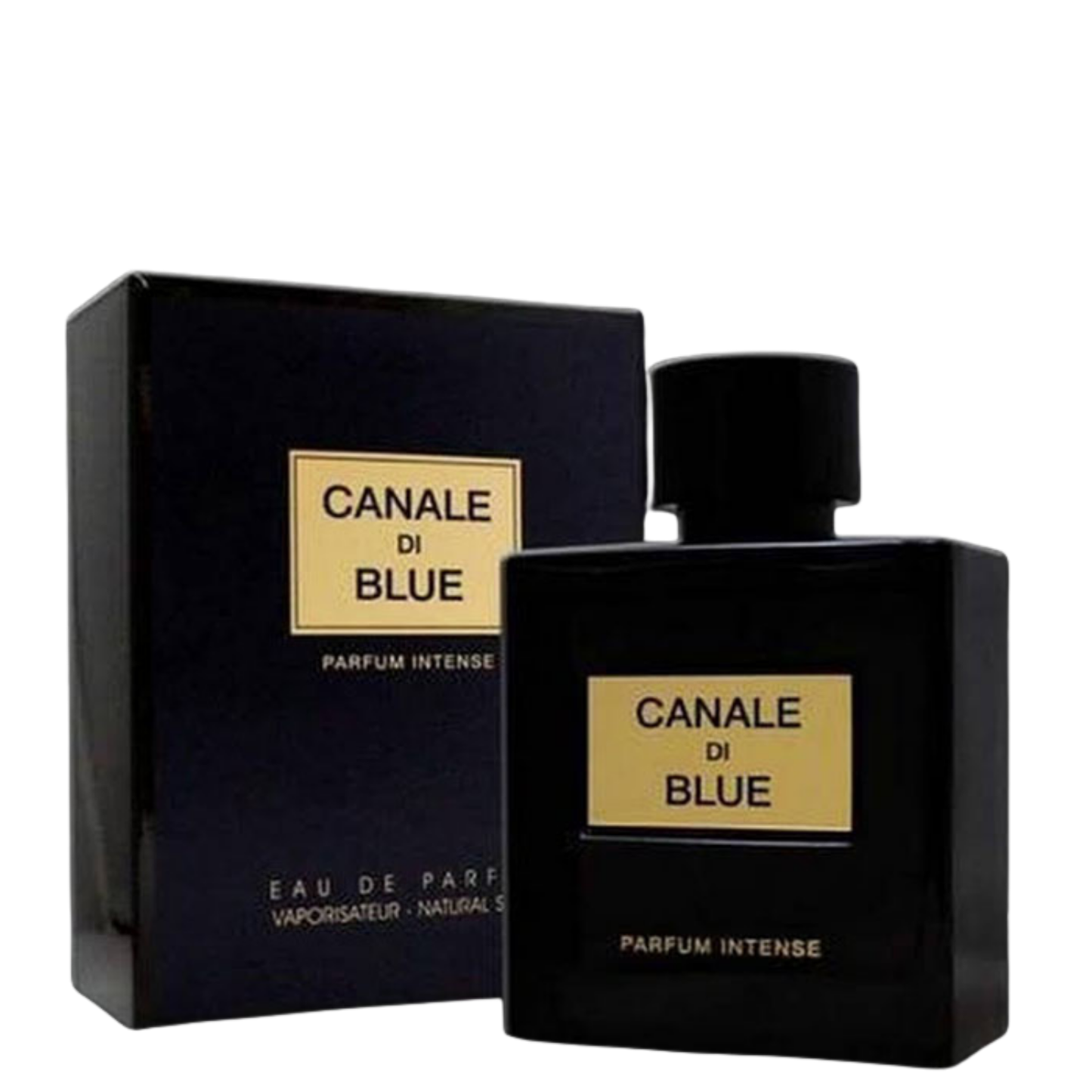 בושם לגבר Canale Di Blue Parfum Intense מבית Fragrance World | או דה פורפיום E.D.P | מ"ל 100 | בהשראת הבושם שאנל בלו אינטנס