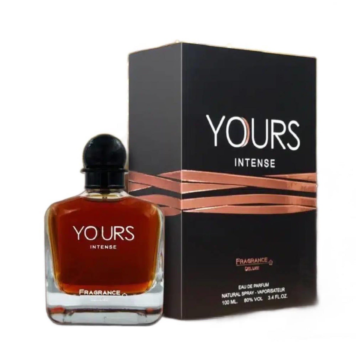 בושם לגבר Yours Intense מבית Fragrance Deluxe | אן דה פורפיום E.D.P | מ"ל 100 | בהשראת הבושם ארמני יו סטרונגר ויט יו