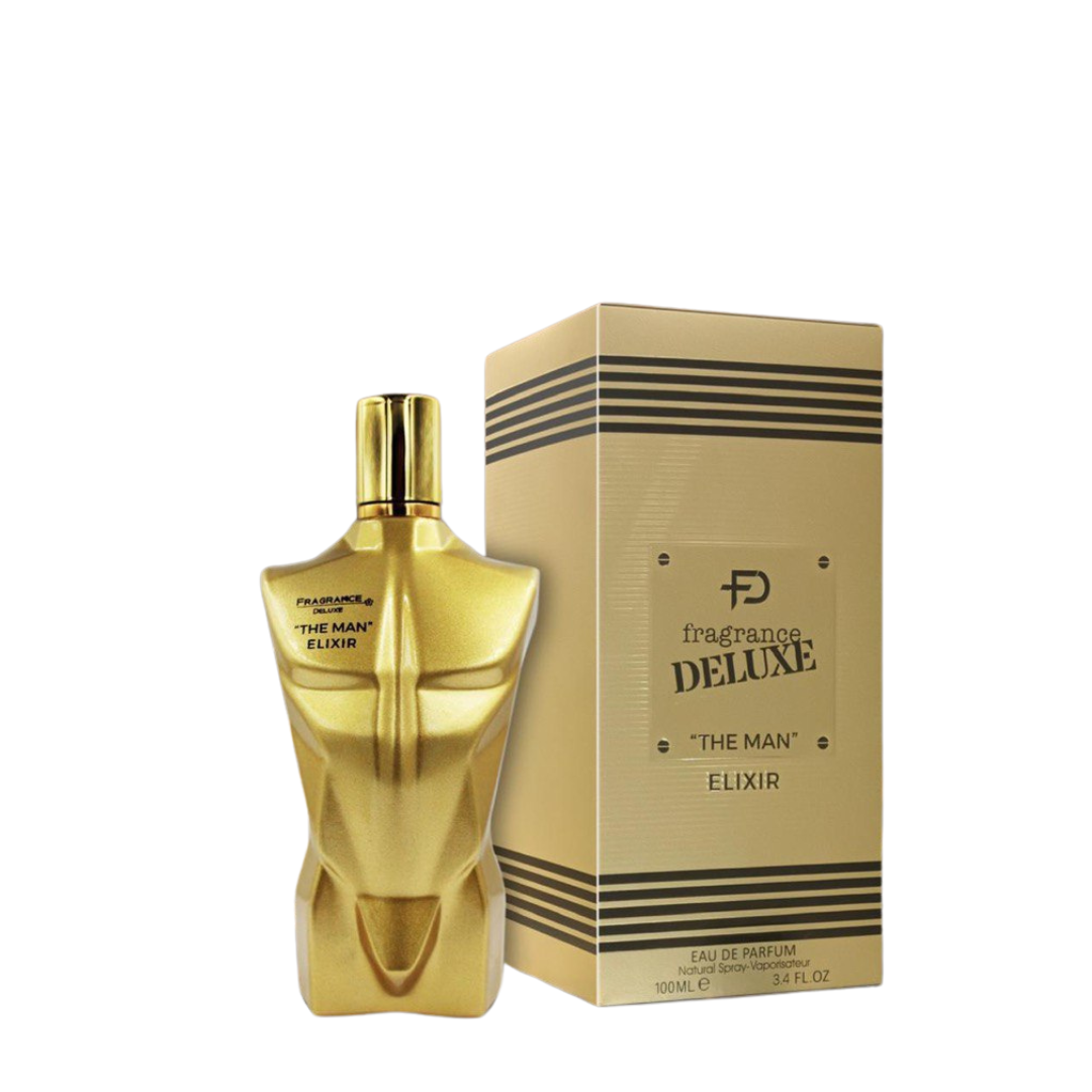 בושם לגבר The Man Elixir מבית Fragrance Deluxe | או דה פורפיום E.D.P | מ"ל 100 | בהשראת הבושם The Man Elixir  של  Jean Paul Gaultier
