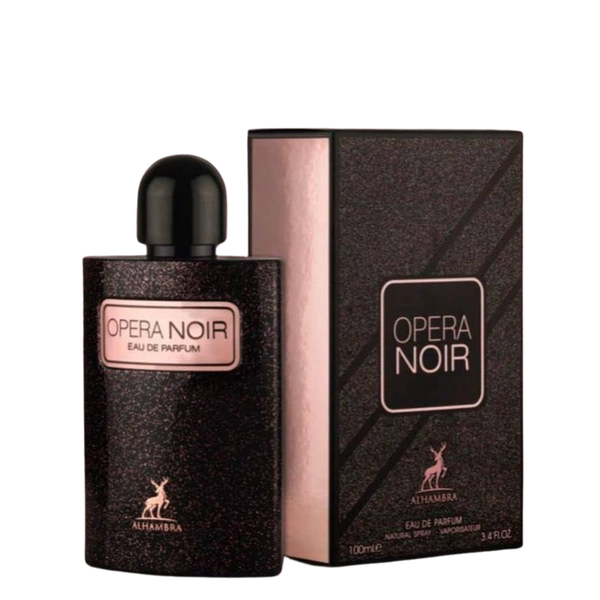 בושם לאישה  Opera Noir מבית Maison Alhambra  | או דה פורפיום E.D.P | מ"ל 100 | בהשראת הבושם בלאק אופיום של איב סאן לורן