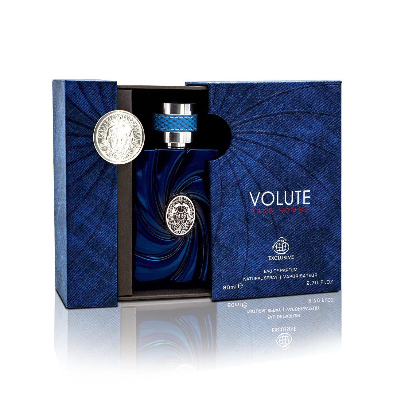 בושם לגבר Volute מבית Fragrance World | או דה פורפיום E.D.P | מ"ל 80 | בהשראת הבושם Versace Eros Parfum | תואם של ורסצ'ה ארוס